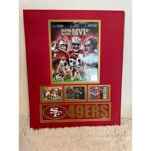 San Francisco 49ers Super Bowl MVP‎ Signed Steve Young Jerry Rice Montana art